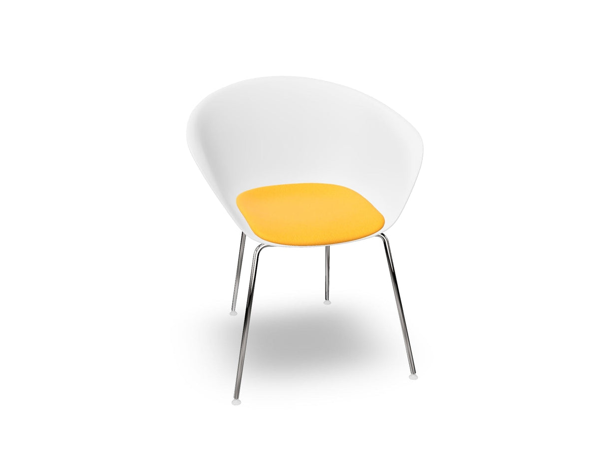 Duna 02 Four Leg Chair With Seat Cushion Chairs Arper 