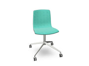 Aava 02 Fixed Trestle Base Wood Chair With Front Upholstery Chairs Arper 