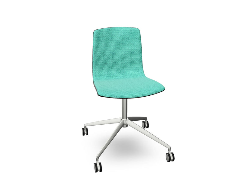 Aava 02 Fixed Trestle Base Wood Chair With Front Upholstery Chairs Arper 