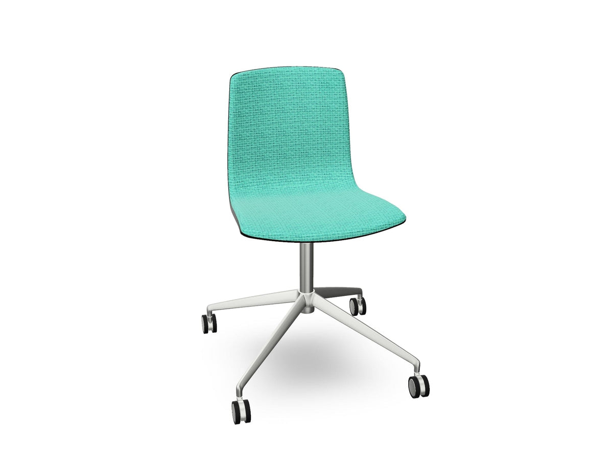 Aava 02 Fixed Trestle Base Wood Chair With Front Upholstery Chairs Arper 