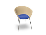 Duna 02 Four Leg Chair With Seat Cushion Chairs Arper 