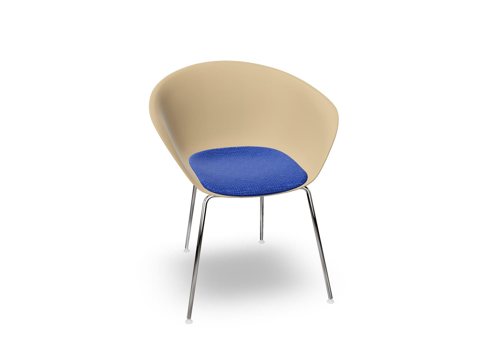 Duna 02 Four Leg Chair With Seat Cushion Chairs Arper 