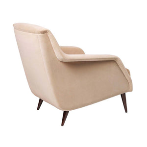 CDC.1 Wood Base Lounge Chair Fully Upholstered