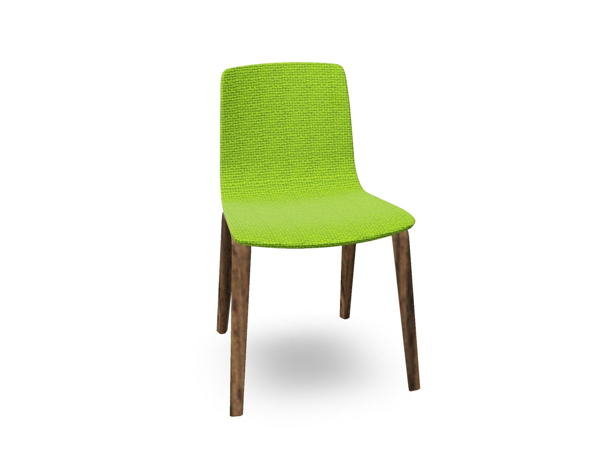 Aava 02-4 Wood Legs Chair With Fully Upholstered Chairs Arper 