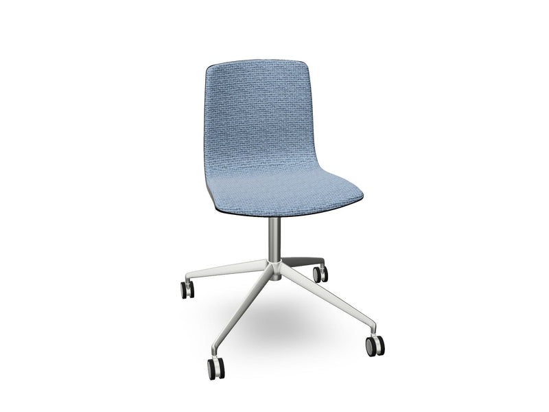 Aava 02 Fixed Trestle Base Wood Chair With Front Upholstery Chairs Arper 