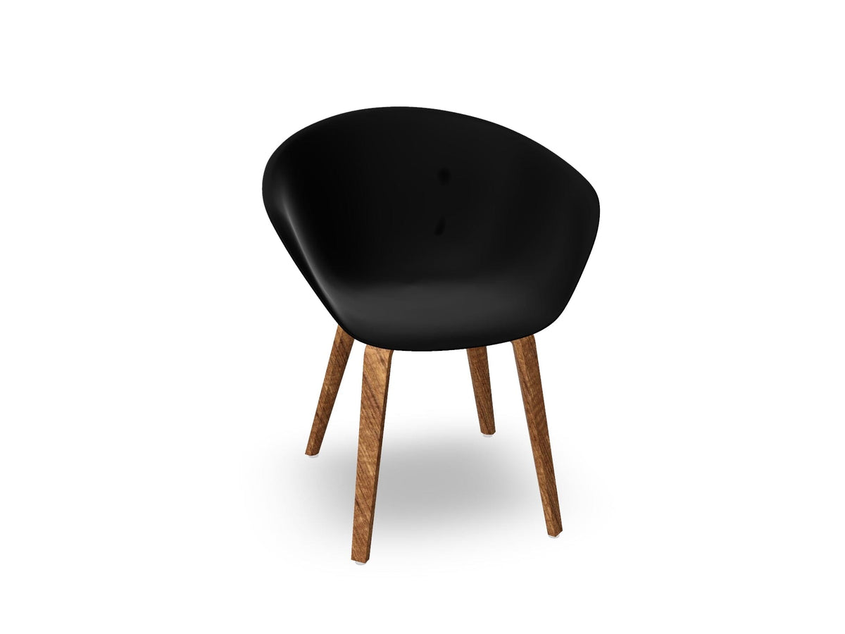 Duna 02 Polypropylene Chair With Wood Legs Chairs Arper 