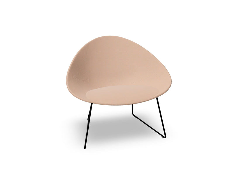Adell Sled Base Lounge Chair With Fully Upholstered lounge chair Arper 