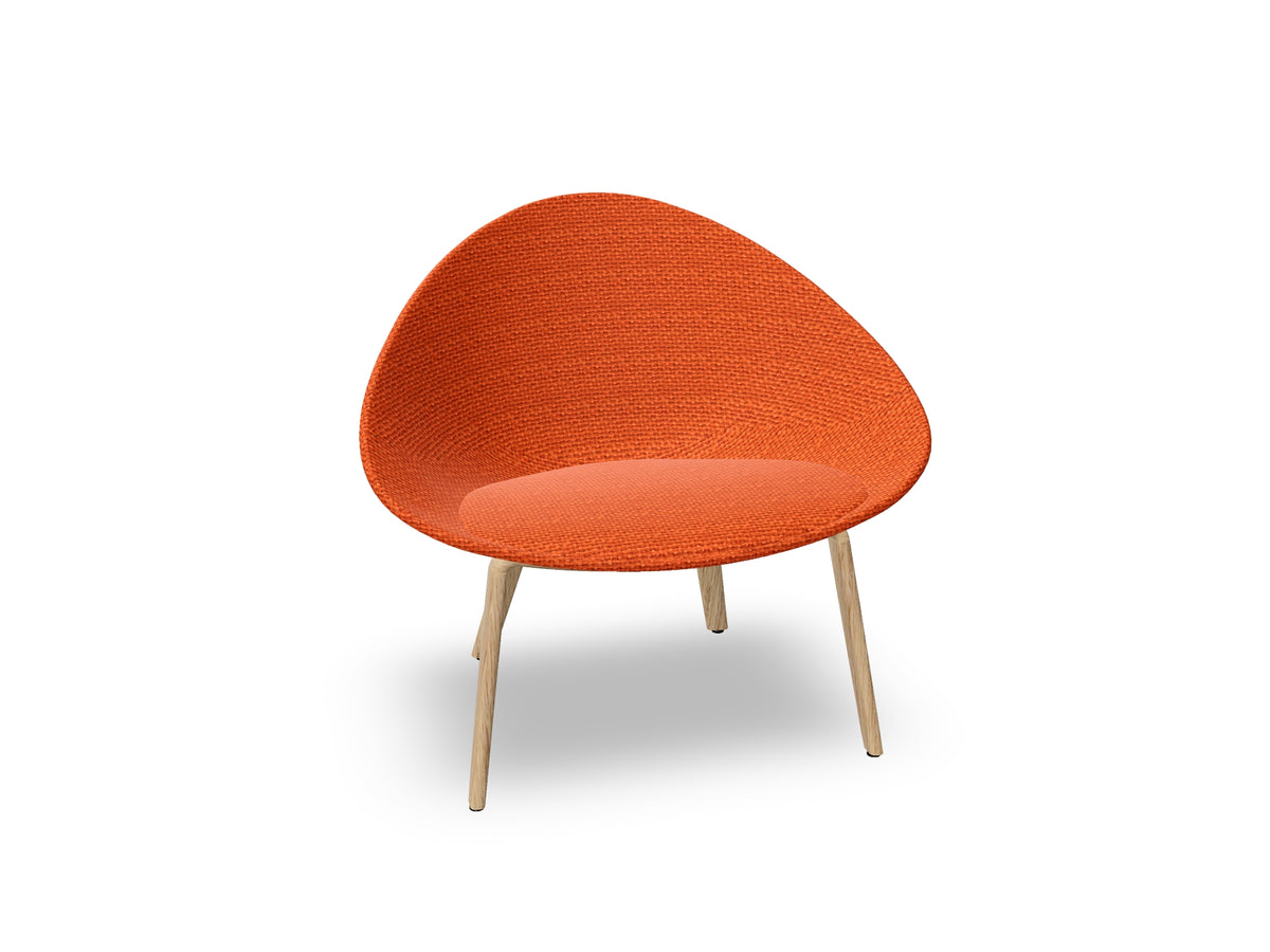 Adell 4 Leg Wood Lounge Chair With Fully Upholstered