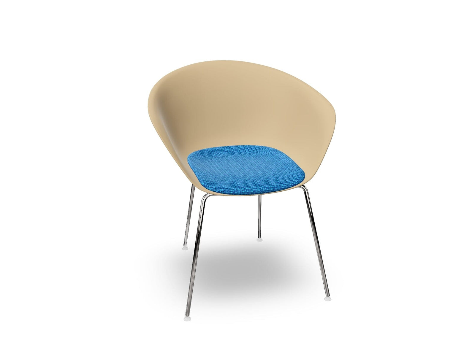 Duna 02 Four Leg Chair With Seat Cushion Chairs Arper 