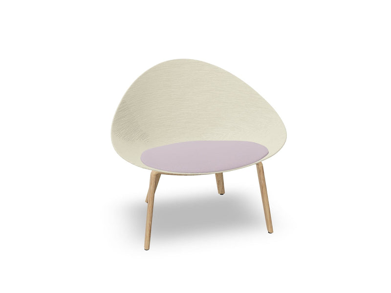 Adell 4 Leg Wood Lounge Chair lounge chair Arper 