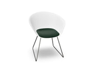 Duna 02 Sled Base Chair With Seat Cushion Chairs Arper 