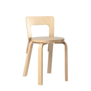 Chair 65 Chairs Artek Seat Birch Veneer / Legs and Backrest Natural Lacquered 