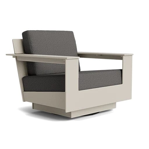 Nisswa Lounge Swivel Chair lounge chairs Loll Designs Fog Cast Charcoal 