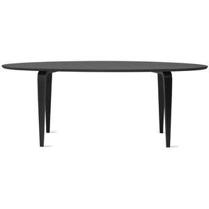 Cherner Chair Oval Dining Table Dining Tables Cherner Chair 84″ L x 38" W Classic Ebony Top & Legs 
