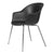 Bat Shell Dining Armchair - Chrome Base Chairs Gubi Black Chrome 