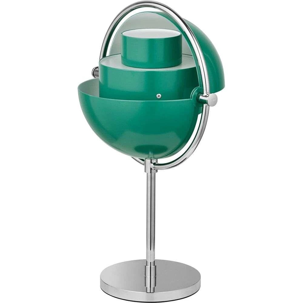 Multi-Lite Portable Table Lamp Table Lamps Gubi Chrome Base / Teal Green 