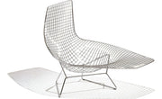 Bertoia Asymmetric Chaise lounge chair Knoll Chrome 
