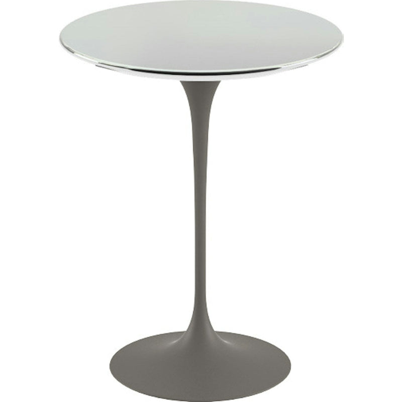 Saarinen Side Table - 16" Round side/end table Knoll Grey Chrome 