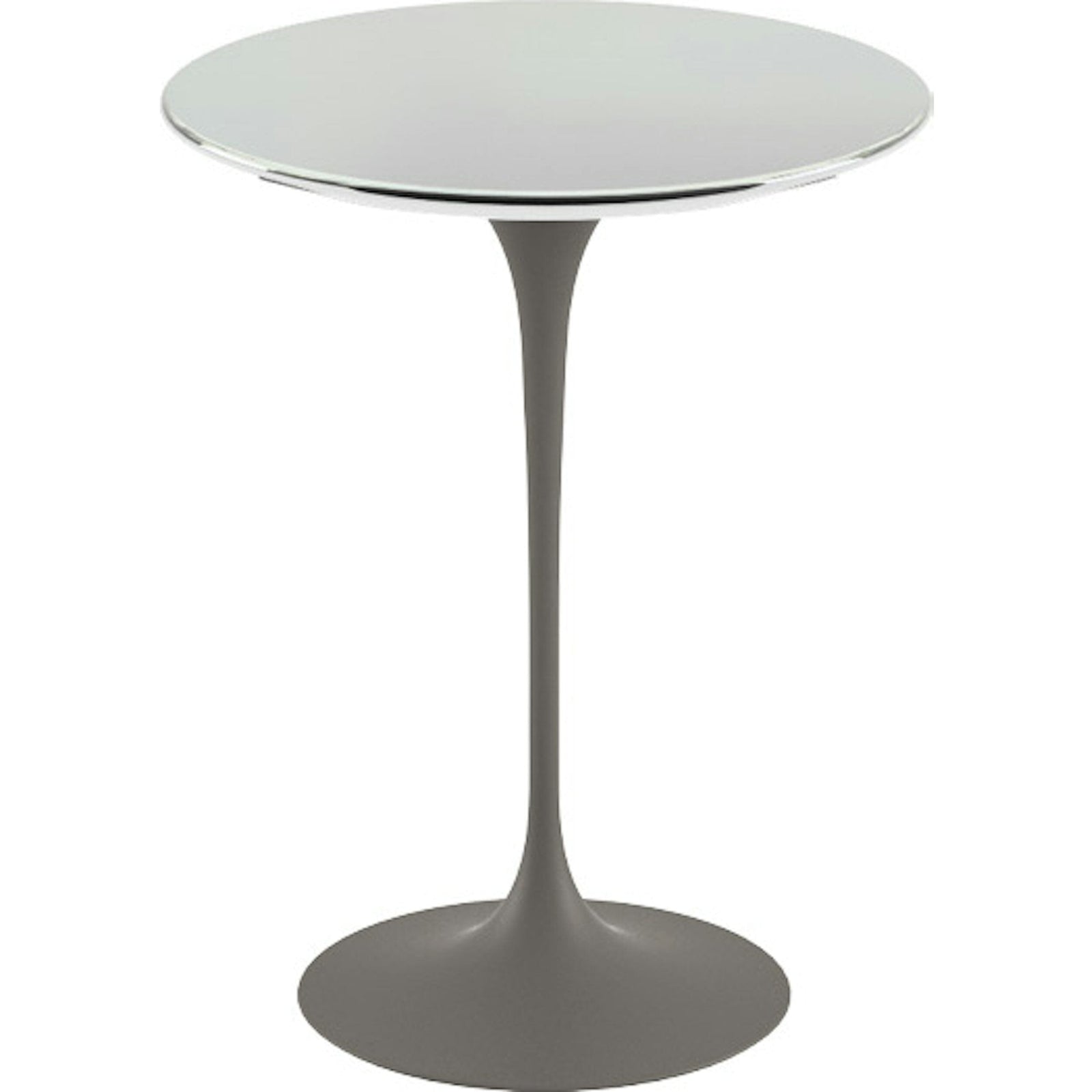 Saarinen Side Table - 16" Round side/end table Knoll Grey Chrome 