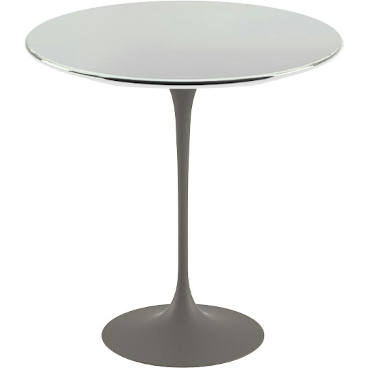 Saarinen Side Table - 20” Round side/end table Knoll Grey Chrome 