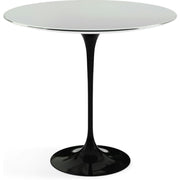 Saarinen Side Table - 22” Oval side/end table Knoll Black Chrome 
