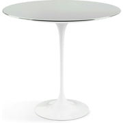 Saarinen Side Table - 22” Oval side/end table Knoll White Chrome 