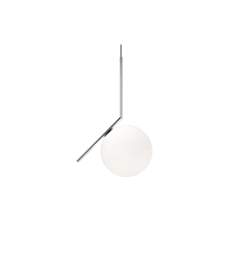 IC S Suspension Lamp suspension lamps Flos Large Chrome 