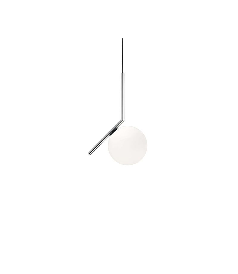 IC S Suspension Lamp suspension lamps Flos Small Chrome 