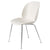 Beetle Dining Chair with Conic Base - Unupholstered Chairs Gubi Chrome Base Alabaster White 