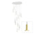 Cielo Plus Multi-Light LED Pendant hanging lamps Pablo Cielo chandelier 13 - Brass / Black cord 