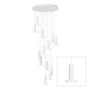 Cielo Plus Multi-Light LED Pendant hanging lamps Pablo Cielo chandelier 13 - White / White cord 