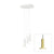 Cielo Plus Multi-Light LED Pendant hanging lamps Pablo Cielo chandelier 3 - Brass / Black cord 