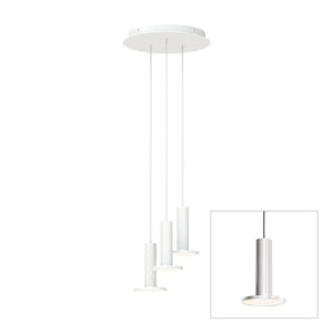 Cielo Plus Multi-Light LED Pendant hanging lamps Pablo Cielo chandelier 3 - Silver / Grey cord 