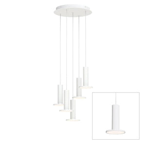 Cielo Plus Multi-Light LED Pendant hanging lamps Pablo Cielo chandelier 5 - White / White cord 
