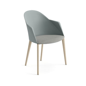 Cila Armchair with Timber Oak Four-leg Base Chairs Arper 
