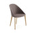 Cila Fully Upholstered Chair With Timber Oak Four-leg Base Chairs Arper 