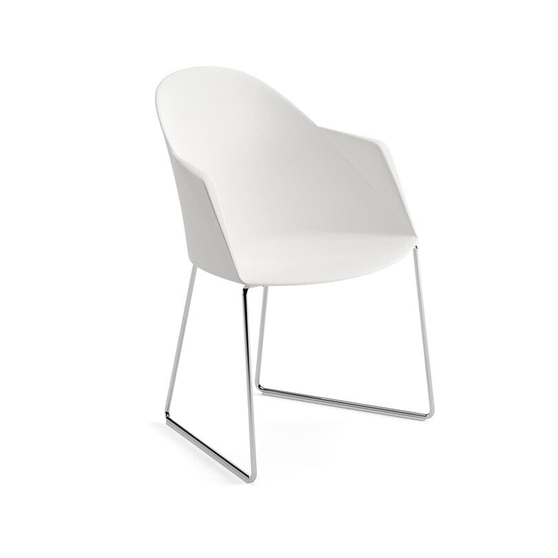 Cila Polypropylene Armchair With Sled Base Chairs Arper 