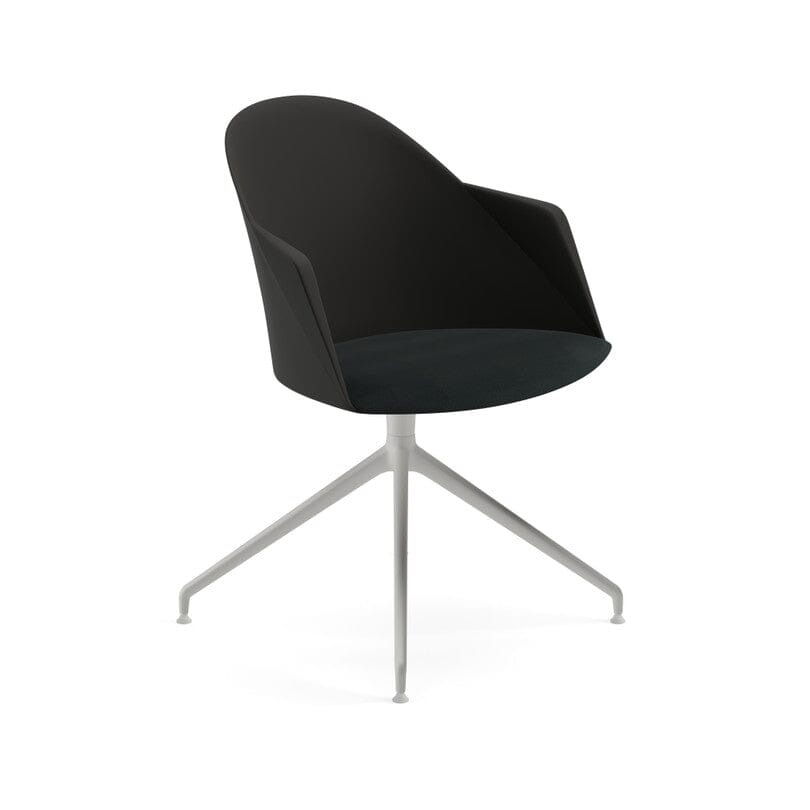 Cila Polypropylene Armchair With Swivel Trestle Base Chairs Arper 