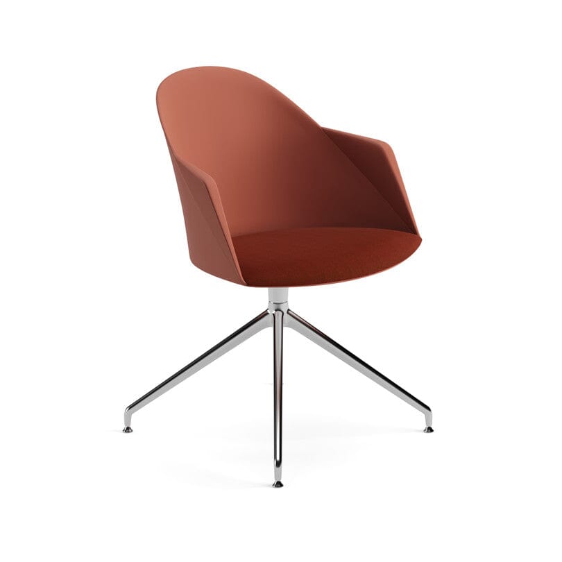 Cila Polypropylene Armchair With Swivel Trestle Base Chairs Arper 