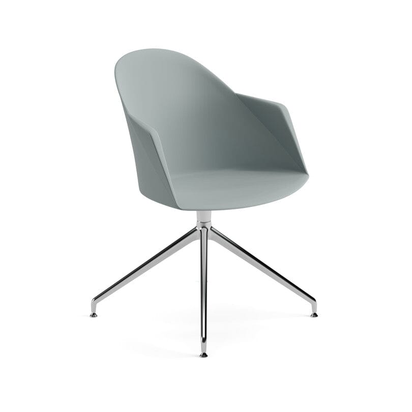 Cila Polypropylene Armchair With Swivel Trestle Base Chairs Arper 