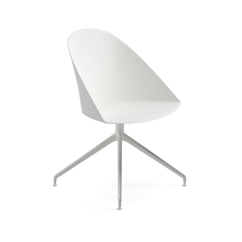 Cila Polypropylene Chair With Swivel Trestle Base Chairs Arper 