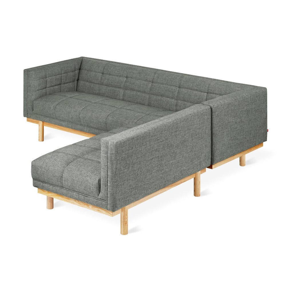 Mulholland Bi-Sectional Sofa Gus Modern Caledon Cinder Ash Natural 