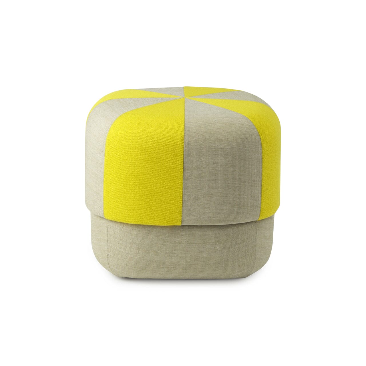 Circus Duo Pouf Stools Normann Copenhagen Large Yellow 