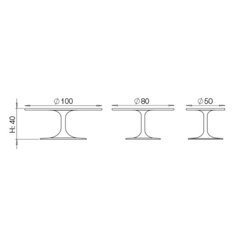 Clarion Low Coffee Table - Medium Tables Artifort 