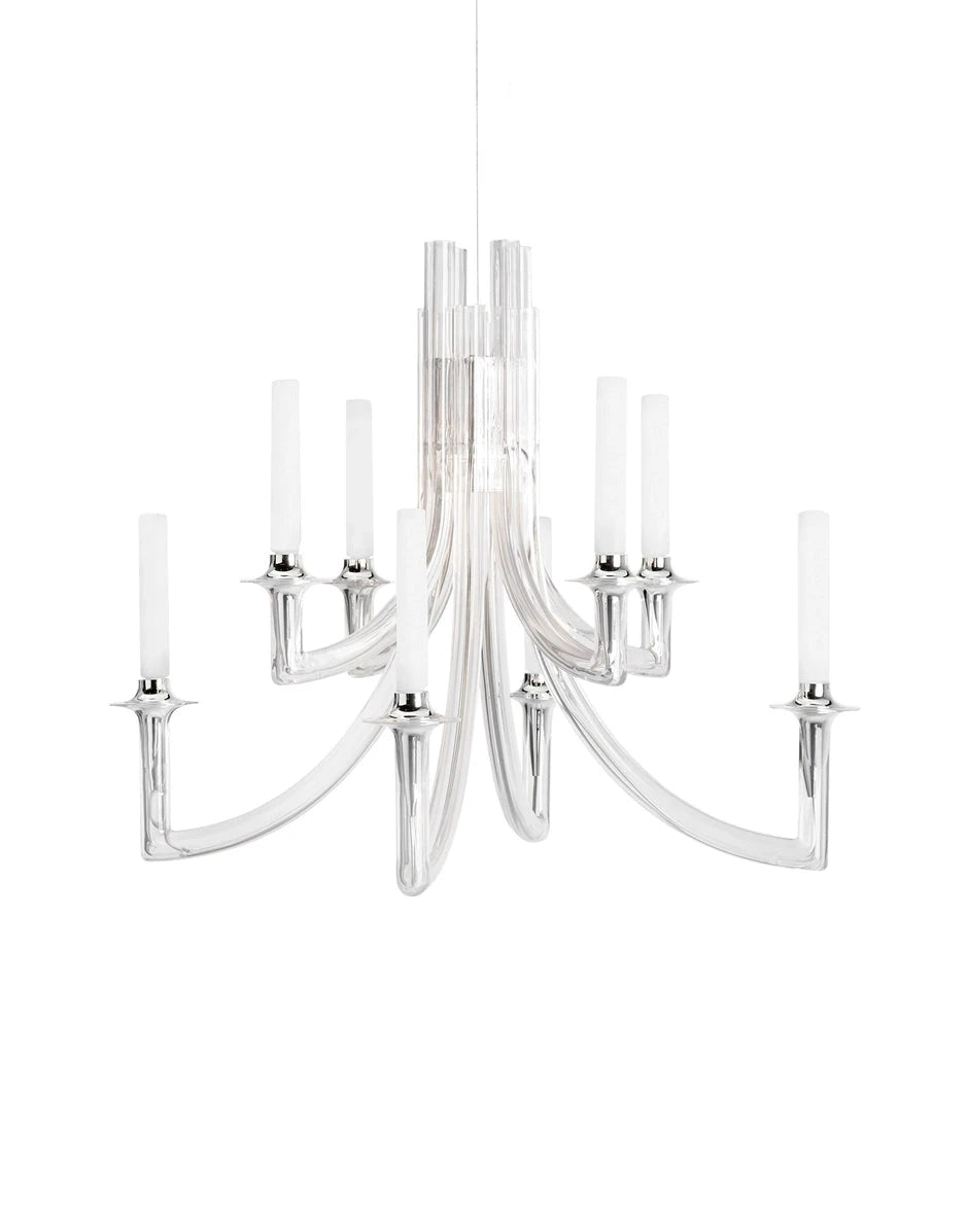 Khan Pendant ceiling lights Kartell Clear - Crystal 