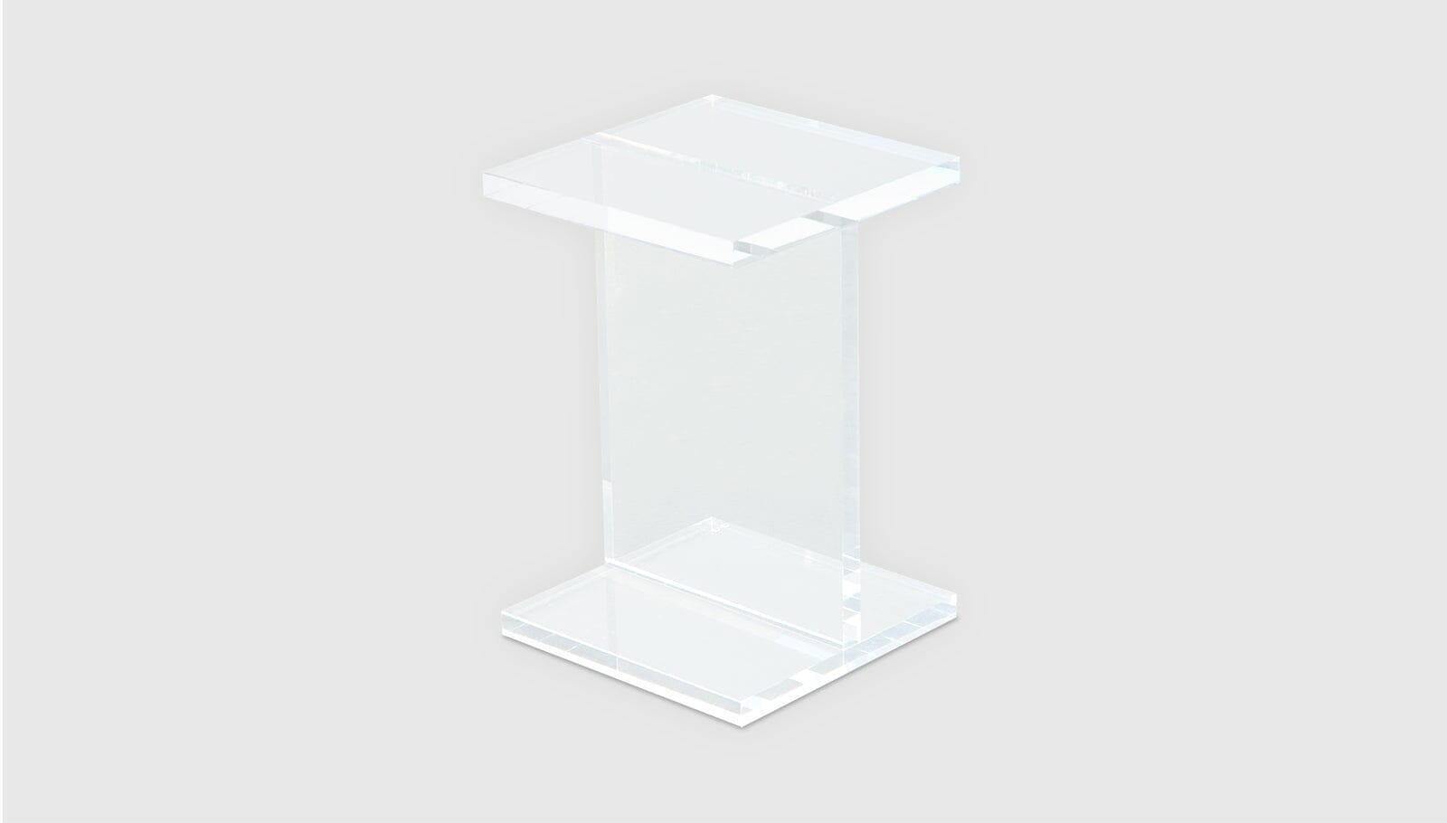 Acrylic I-Beam Table side/end table Gus Modern 