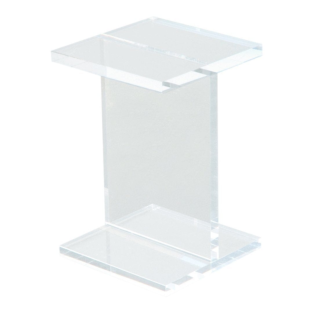 Acrylic I-Beam Table side/end table Gus Modern 