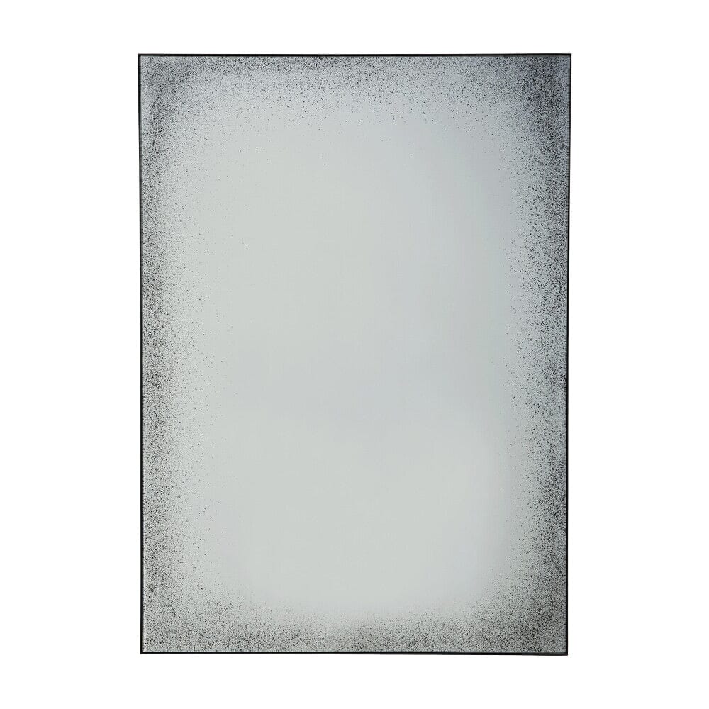 Clear Wall Mirror Medium Aged Metal Frame - Rectangular Mirrors Ethnicraft 30&quot; x 1&quot; x 41.5&quot; 