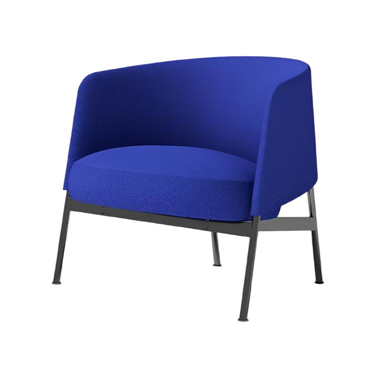 Collar Lounge Chair With Metal Base