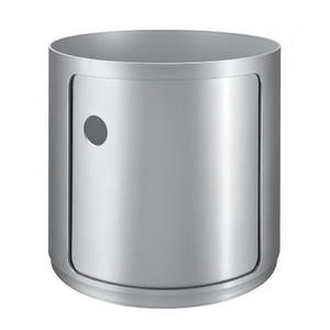 Componibili Big Round Modular Accessories Kartell Round High Silver Silver Round Closing Top + $65.00